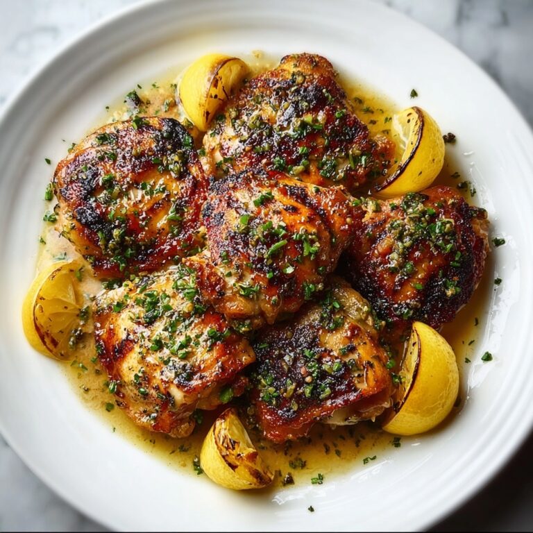 Garlic Lemon Chicken Thighs Recipe