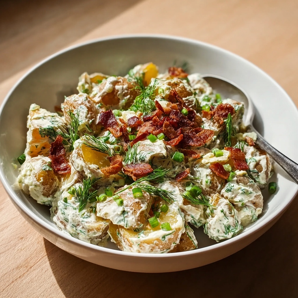 Crispy Smashed Potato Salad Recipe - Recipe Image