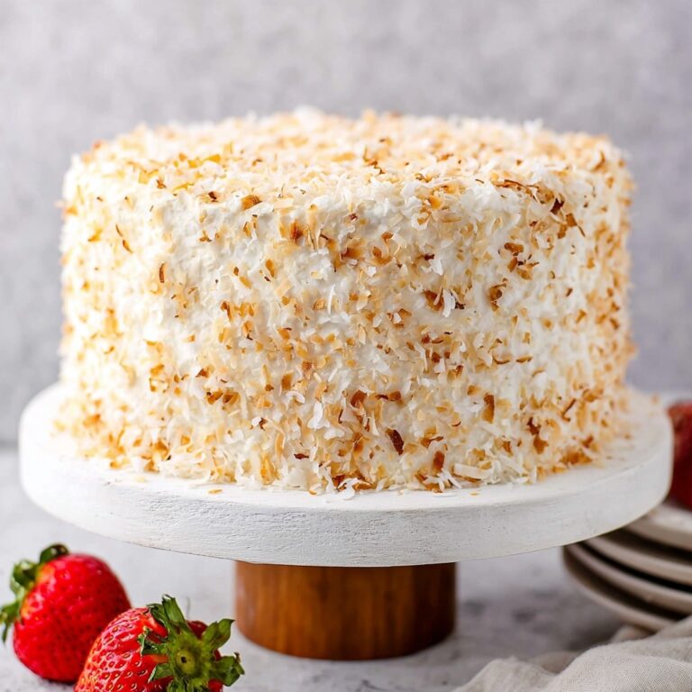 Coconut Cream Cake with Coconut Cream Cheese Frosting Recipe
