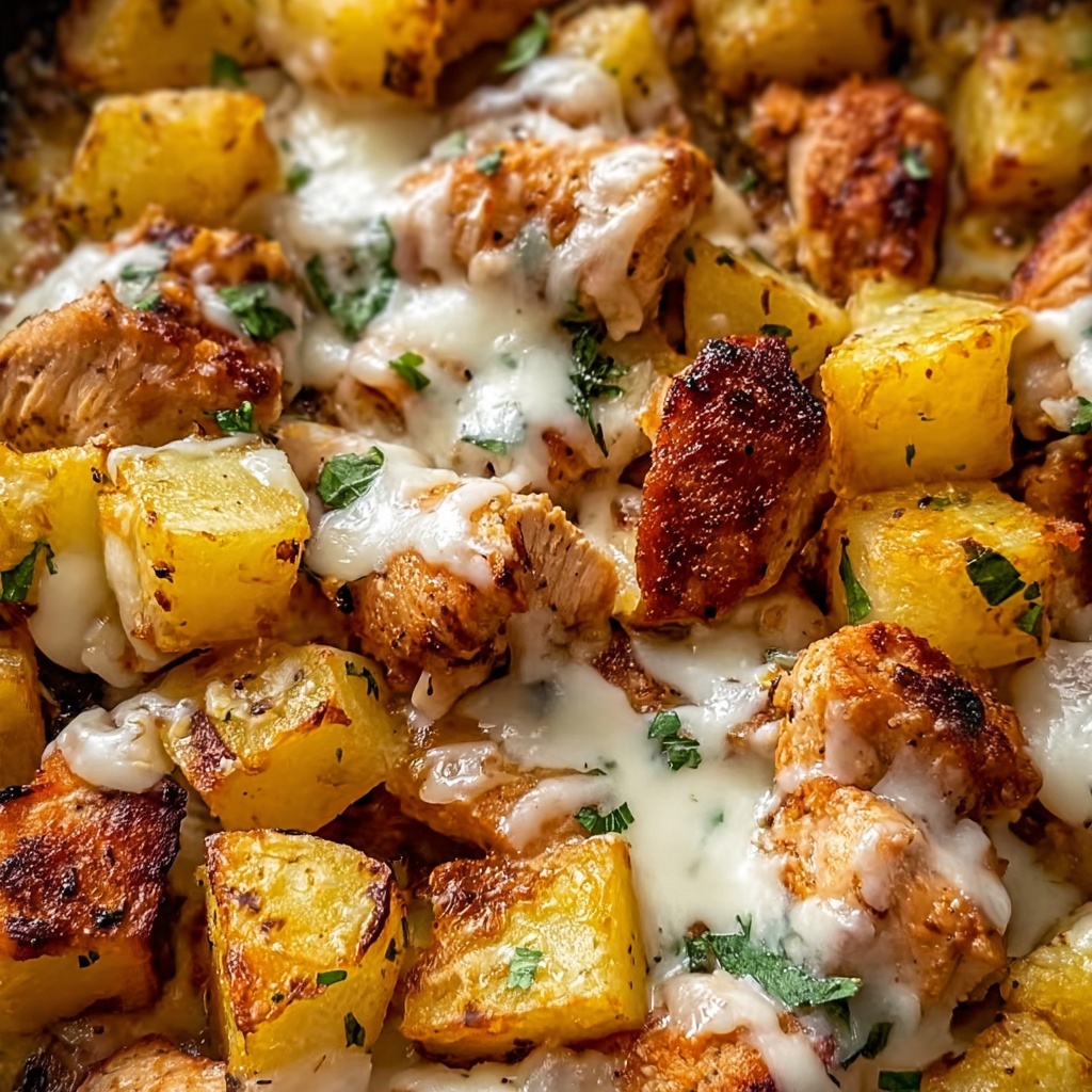 Garlic Parmesan Chicken and Potatoes Recipe - Recipe Image