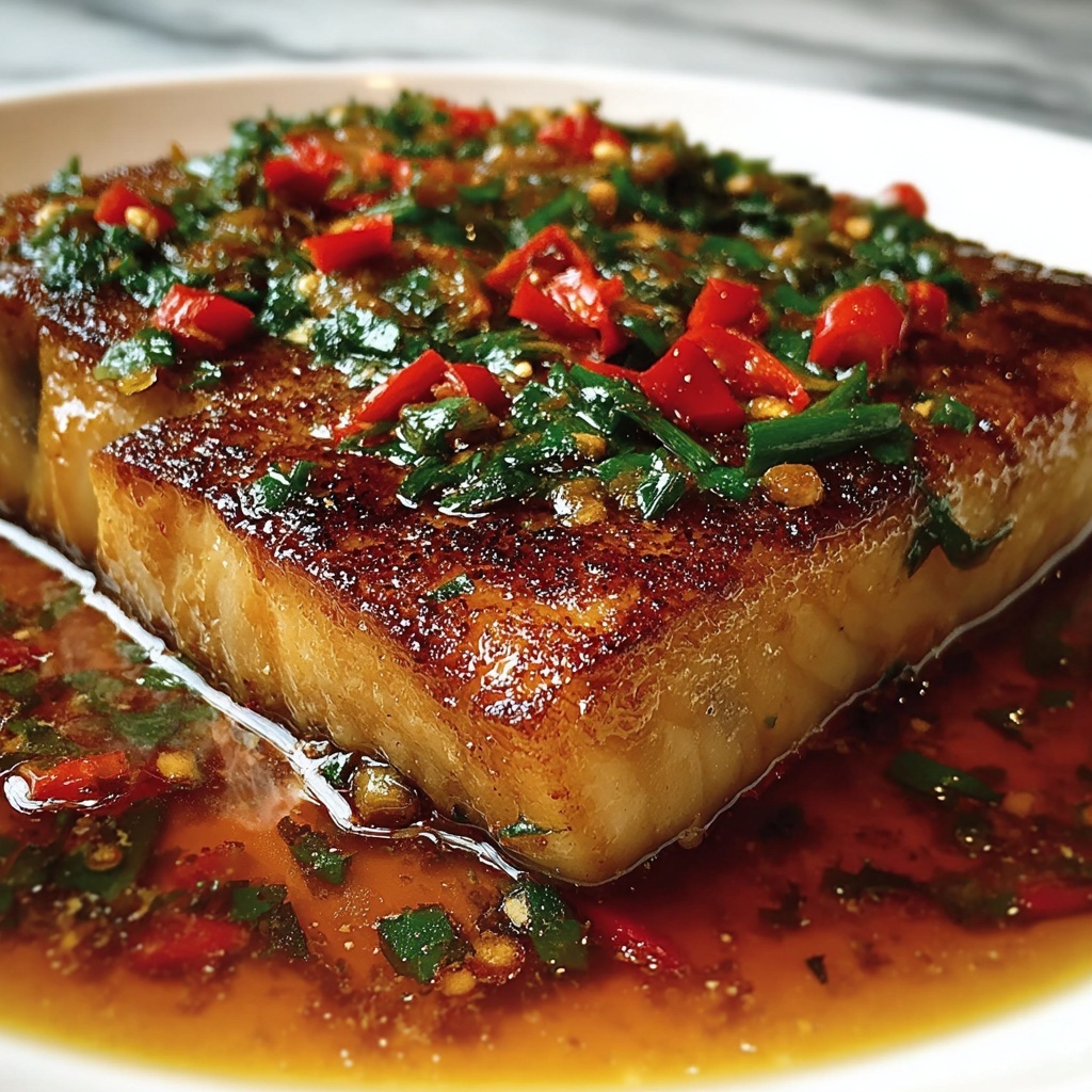 Pan-Fried Sea Bass with Chili & Greens Recipe - Recipe Image