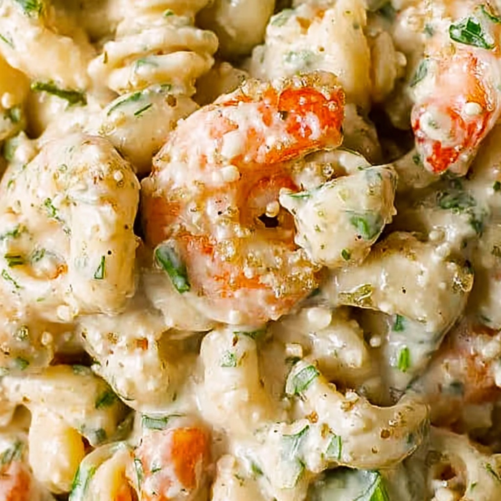 Creamy Seafood Macaroni Salad Perfect for Summer Picnics Recipe - Recipe Image