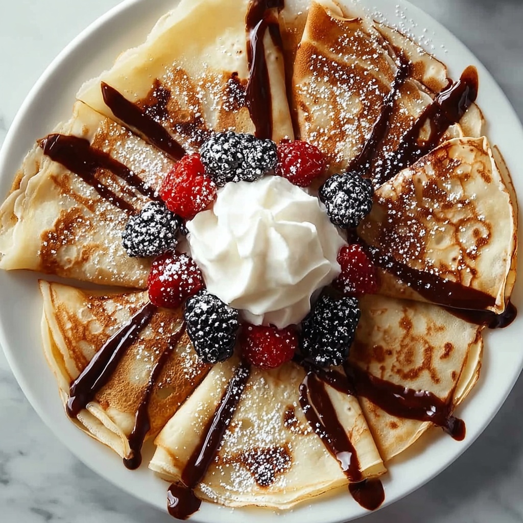 Spiderweb Crepes: A Spooky Breakfast Treat Recipe - Recipe Image