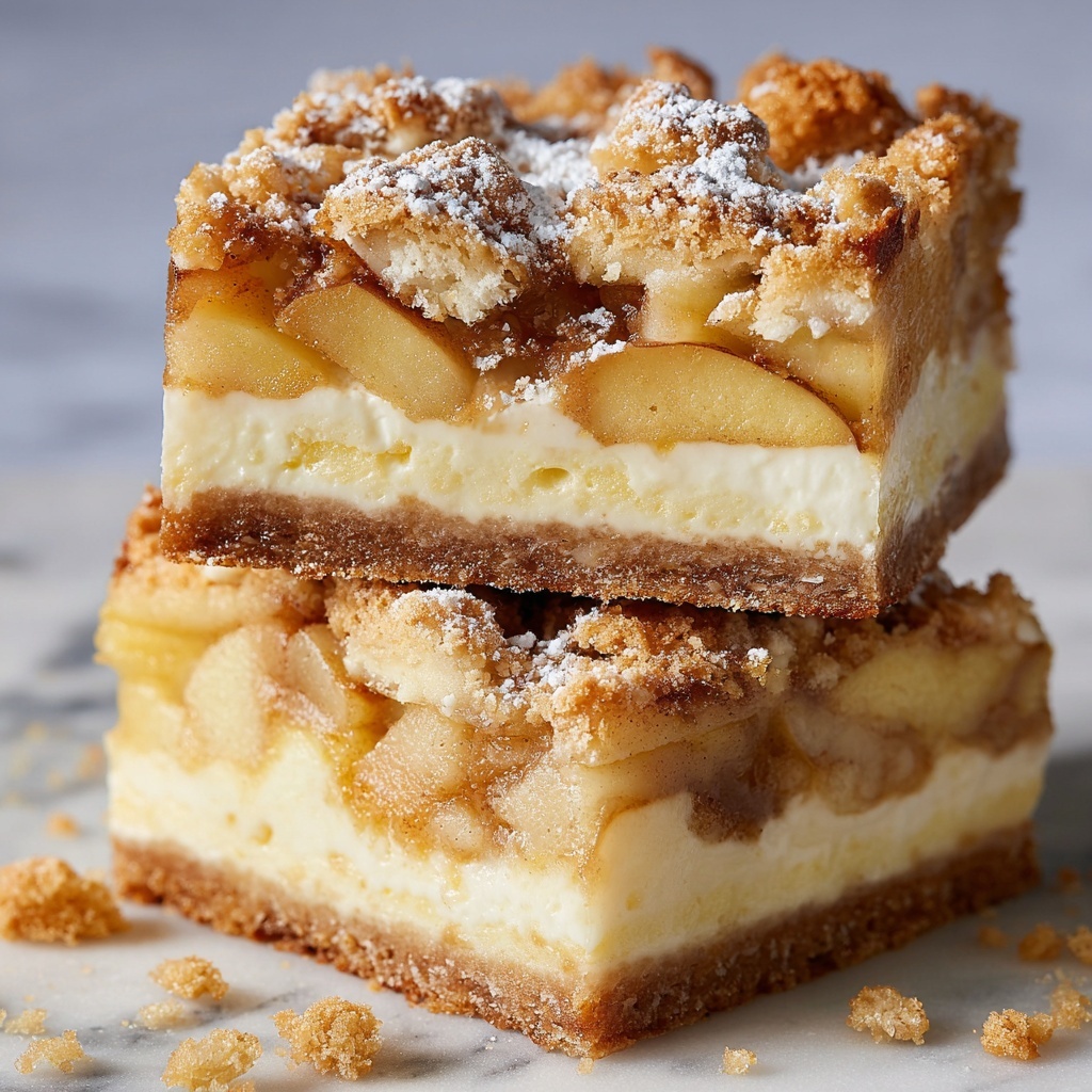 Gluten Free Apple Cheesecake Bars Recipe - Recipe Image