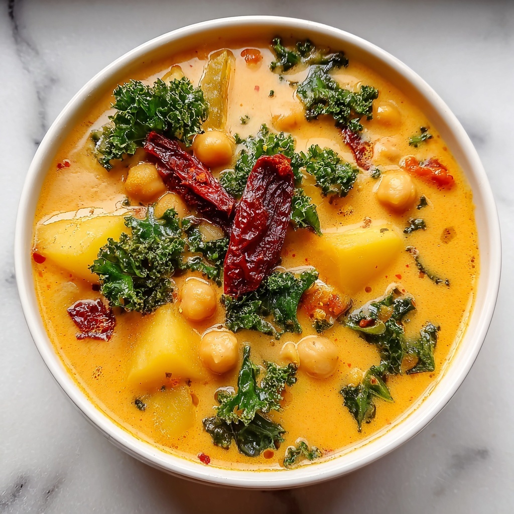 Creamy Tuscan Chickpea Soup Recipe - Recipe Image
