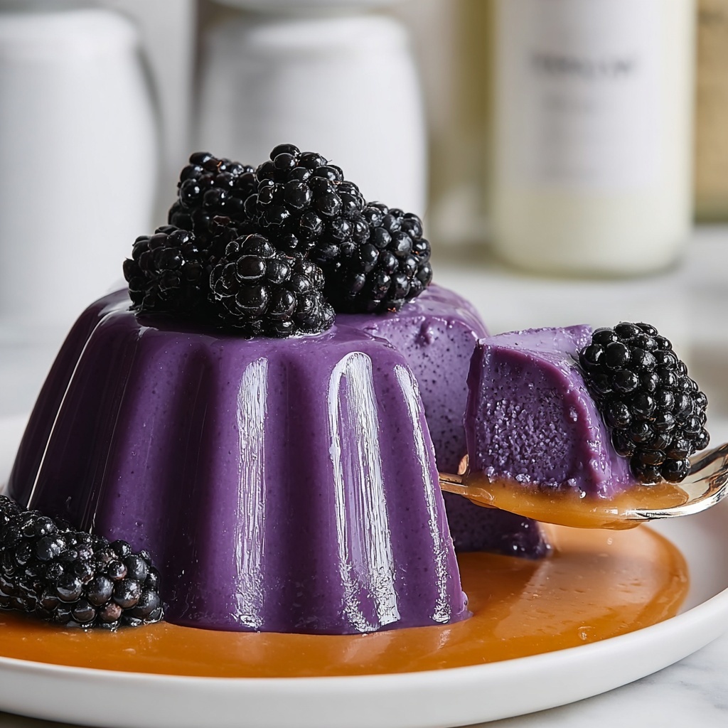 Vegan Ube Flan Recipe - Recipe Image