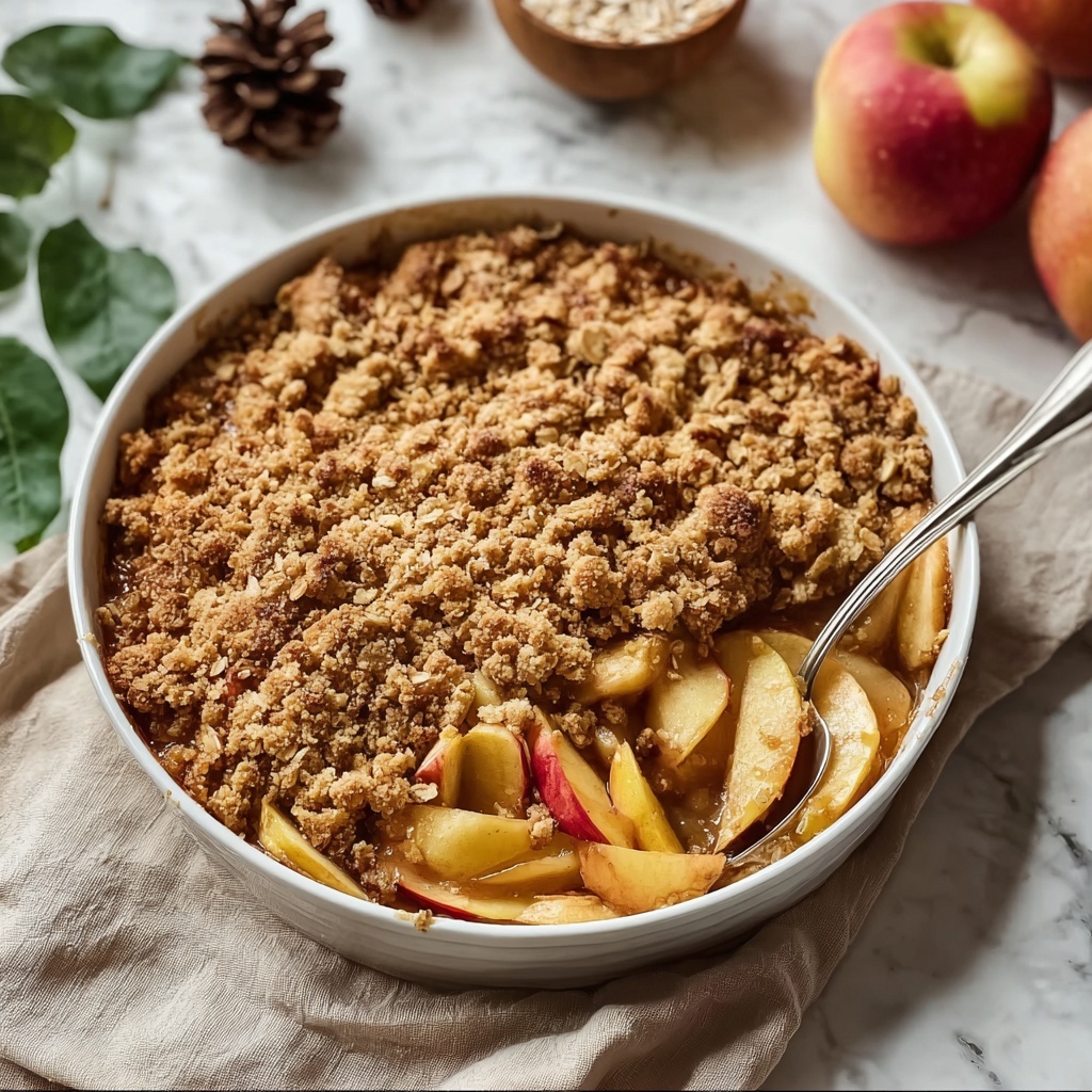 Healthy Breakfast Apple Crumble Recipe - Recipe Image