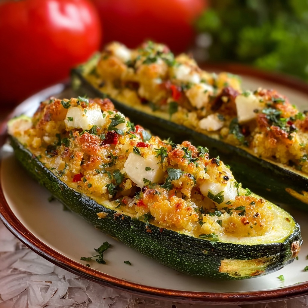 Mediterranean Stuffed Zucchini Recipe - Recipe Image