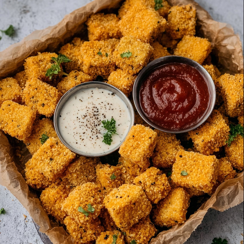 Vegan Fried Queso Bites Recipe - Recipe Image