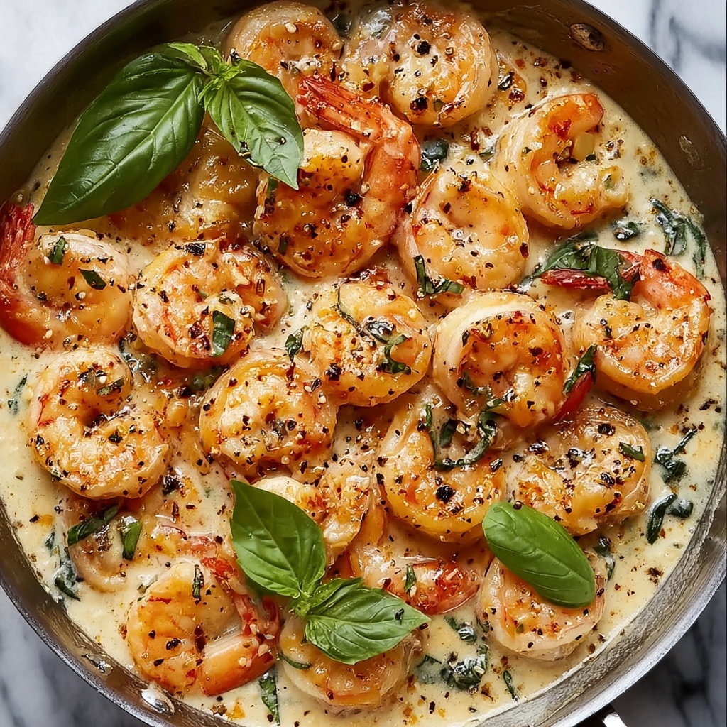 Savory Tuscan Shrimp in Creamy Sauce – 30-Minute Delight Recipe - Recipe Image