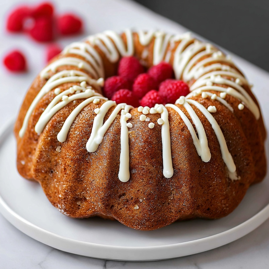 White Chocolate Raspberry Bundt Cake Recipe - Recipe Image
