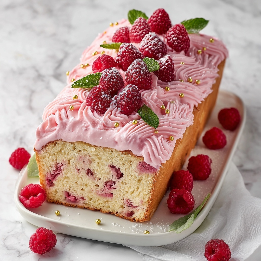Lemon Raspberry Loaf Cake Recipe - Recipe Image