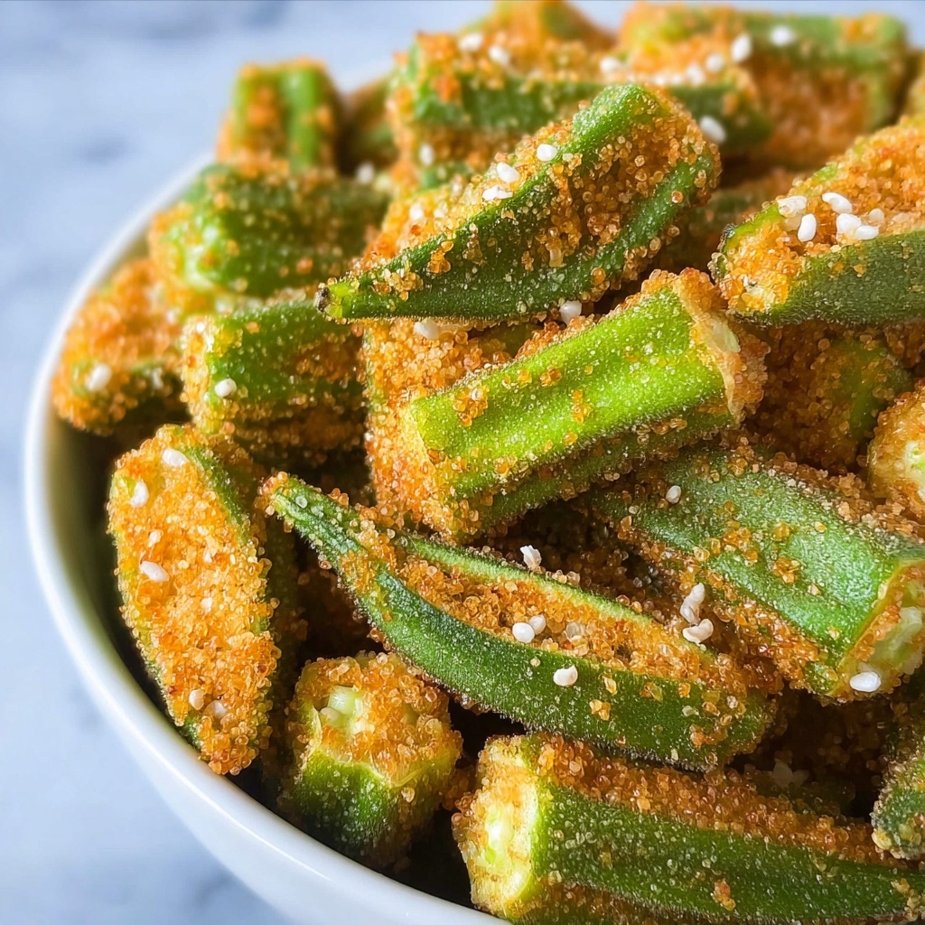 Crispy Air Fryer Okra That Will Change Your Snack Game Recipe - Recipe Image