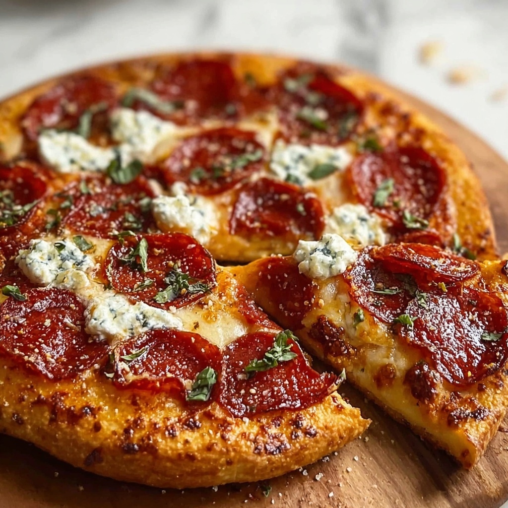 Hot Honey Pepperoni Pizza with Ricotta Recipe - Recipe Image