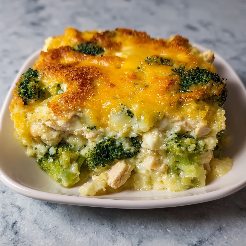 Keto Chicken Broccoli Casserole: A Delicious, Easy Bake! Recipe - Recipe Image