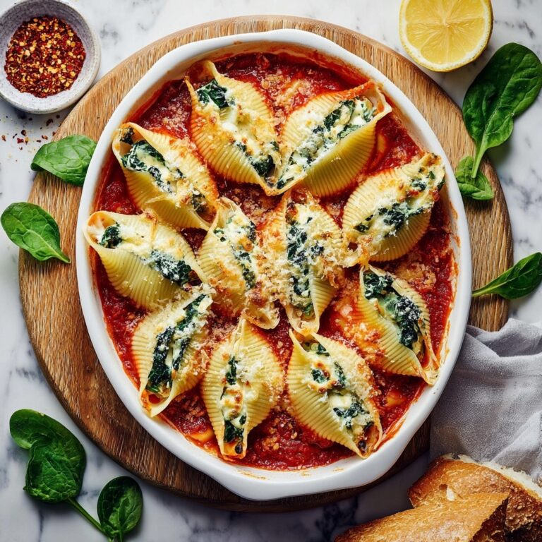 Spinach and Ricotta Stuffed Shells Recipe