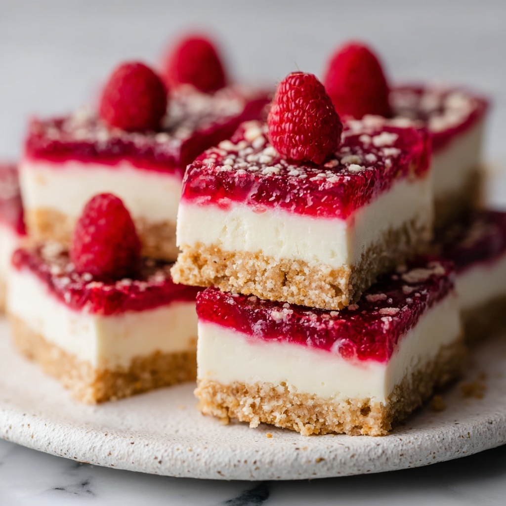 Delicious Raspberry Cheesecake Bars You'll Want Every Day Recipe - Recipe Image