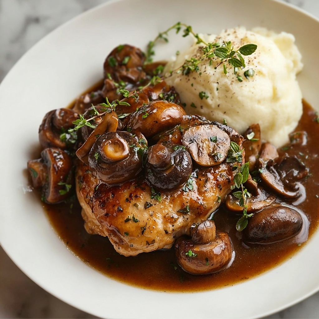 Crockpot Balsamic Chicken with Mushrooms Recipe - Recipe Image