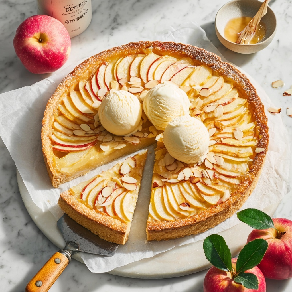 Vegan French Apple Tart with Frangipane Recipe - Recipe Image