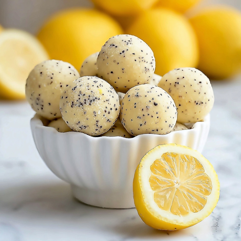 Lemon Poppy Seed Energy Bites Recipe - Recipe Image