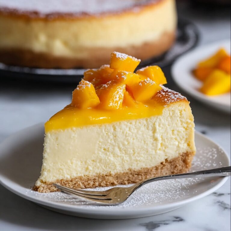 Mango Japanese Cheesecake Recipe