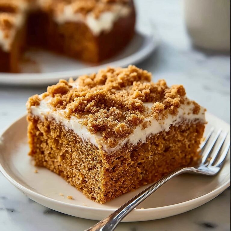 Pumpkin Coffee Cake with Spiced Crumb Topping and Drizzle Recipe