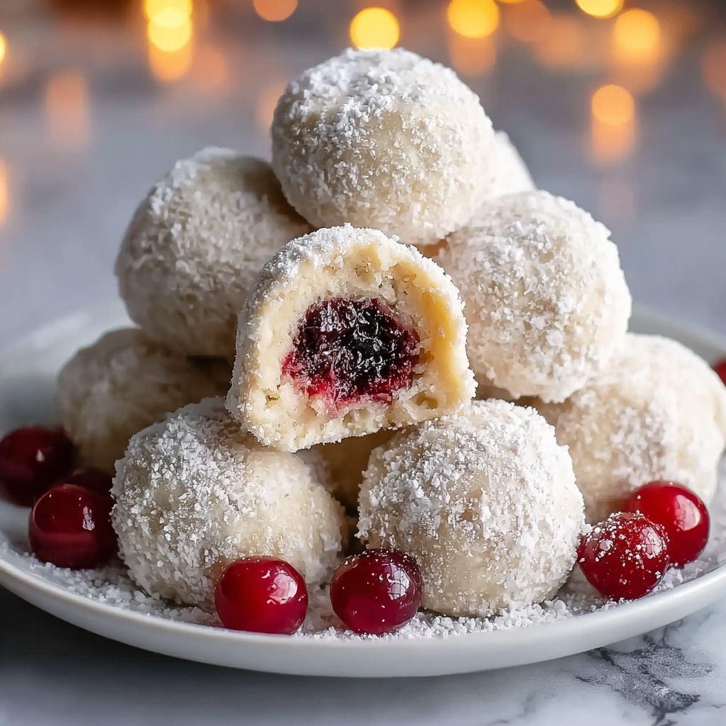 Cherry Snowball Cookies Recipe - Recipe Image