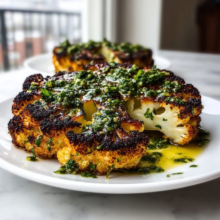 Cauliflower Steaks with Chimichurri Recipe