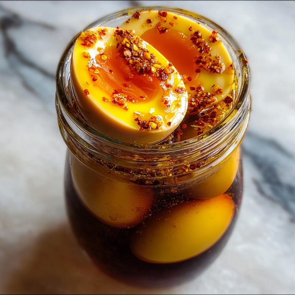 Spicy Pickled Eggs: 5 Steps to Zesty Perfection Recipe - Recipe Image
