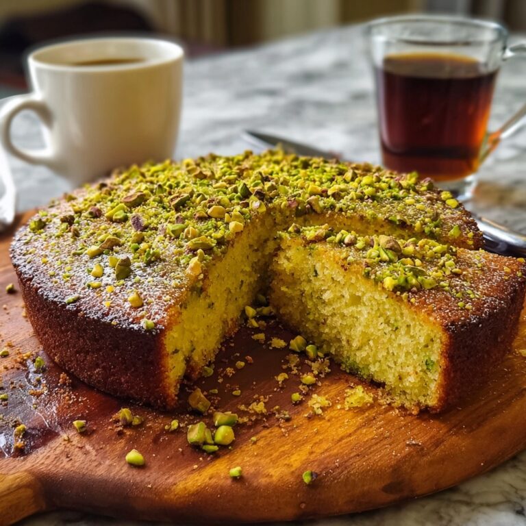 Orange Blossom Cardamom Cake with Pistachios Recipe