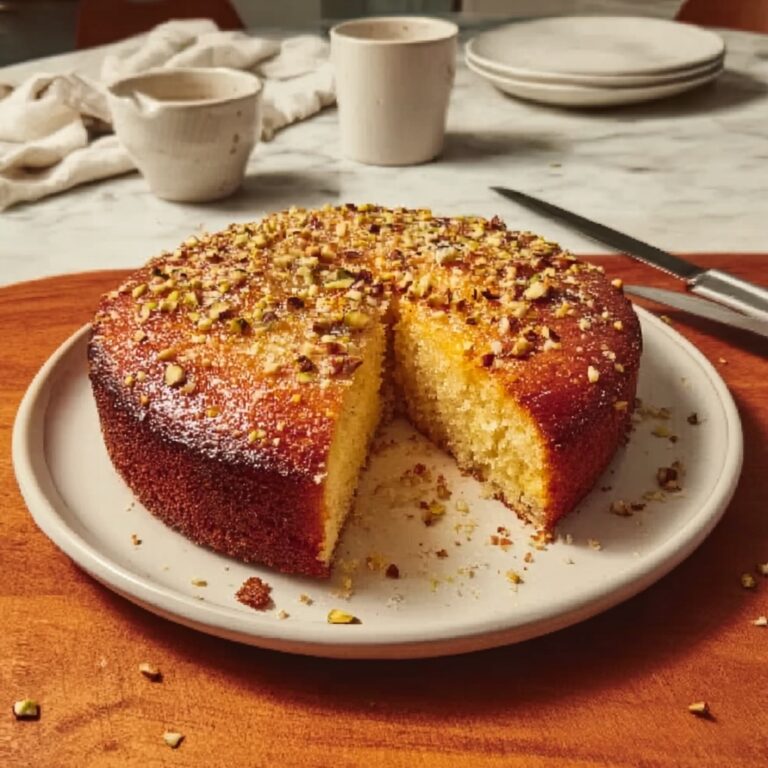 Rosewater Orange Zest Cake with Pistachios Recipe