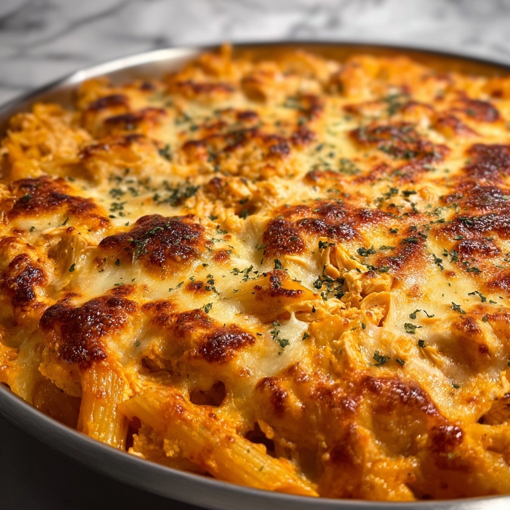 Baked Chicken Parmesan Pasta Recipe - Recipe Image