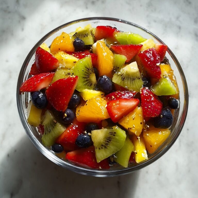 Rainbow Fruit Salad with Honey Lime Dressing Recipe