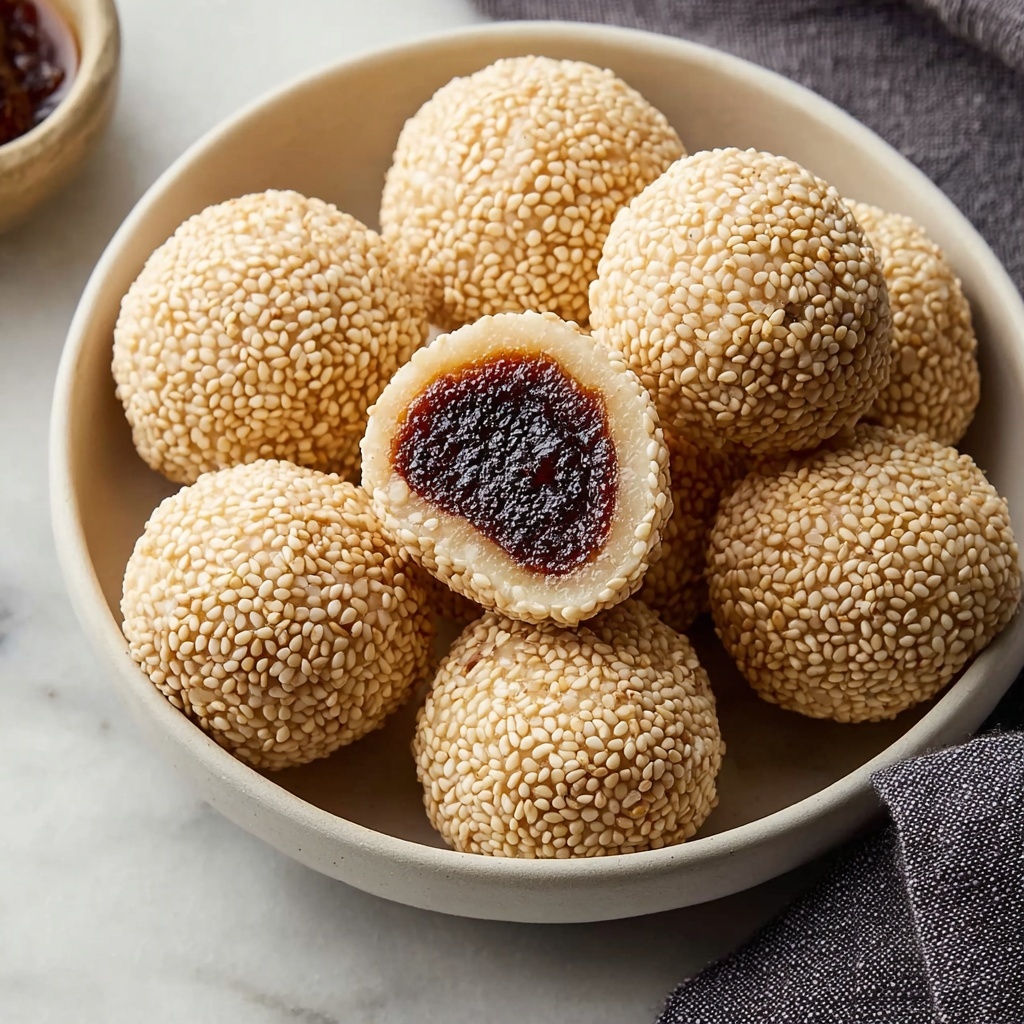 Delicious Sweet Sesame Balls Your New Favorite Snack Recipe - Recipe Image