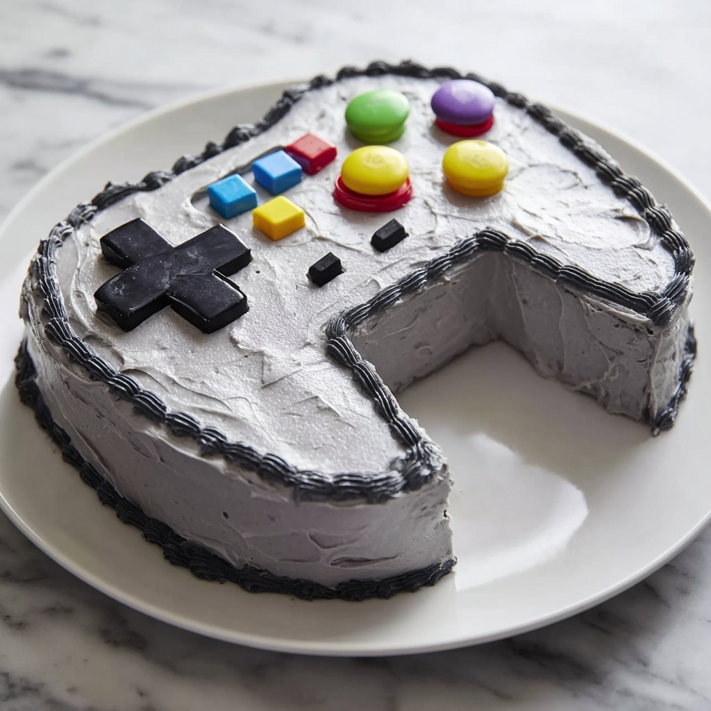 Pixel Perfect Game Controller Cake Recipe - Recipe Image