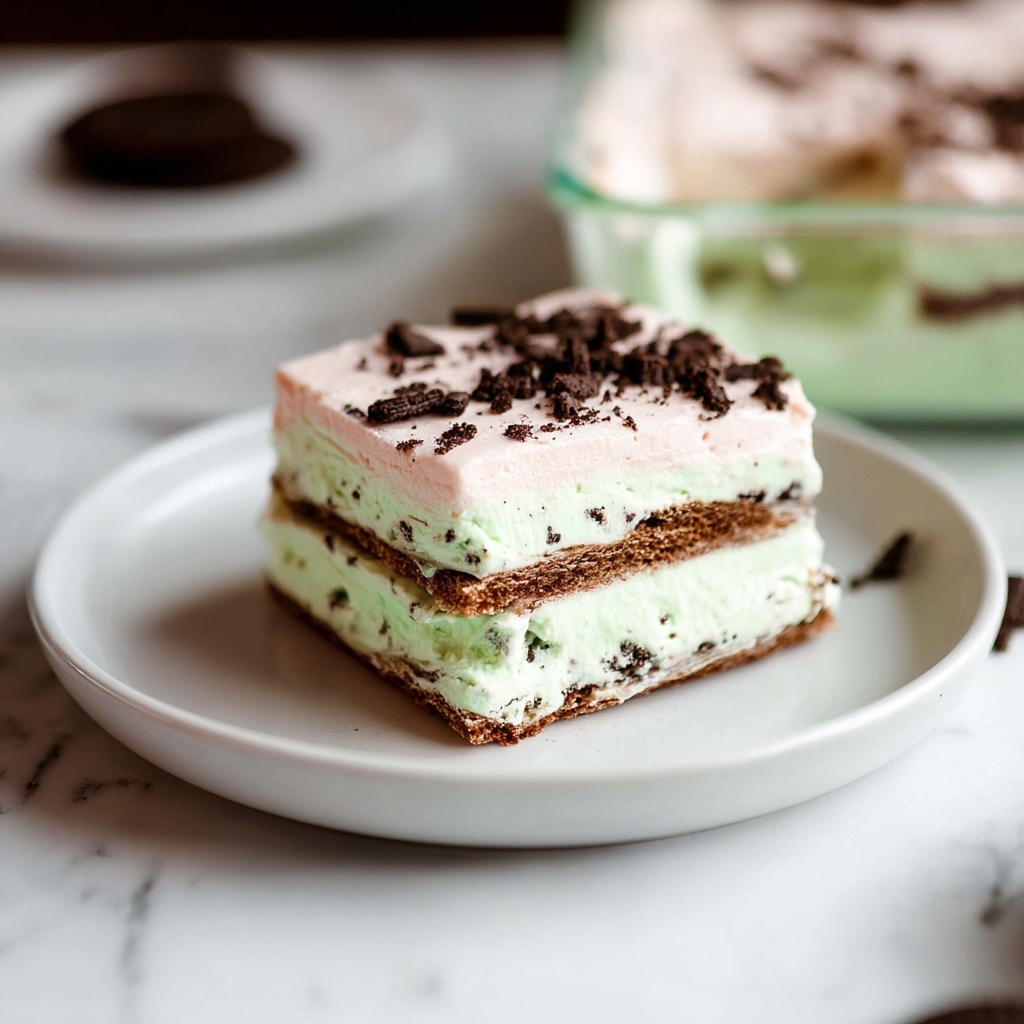 Mint Ice Cream Sandwich Cake Recipe - Recipe Image