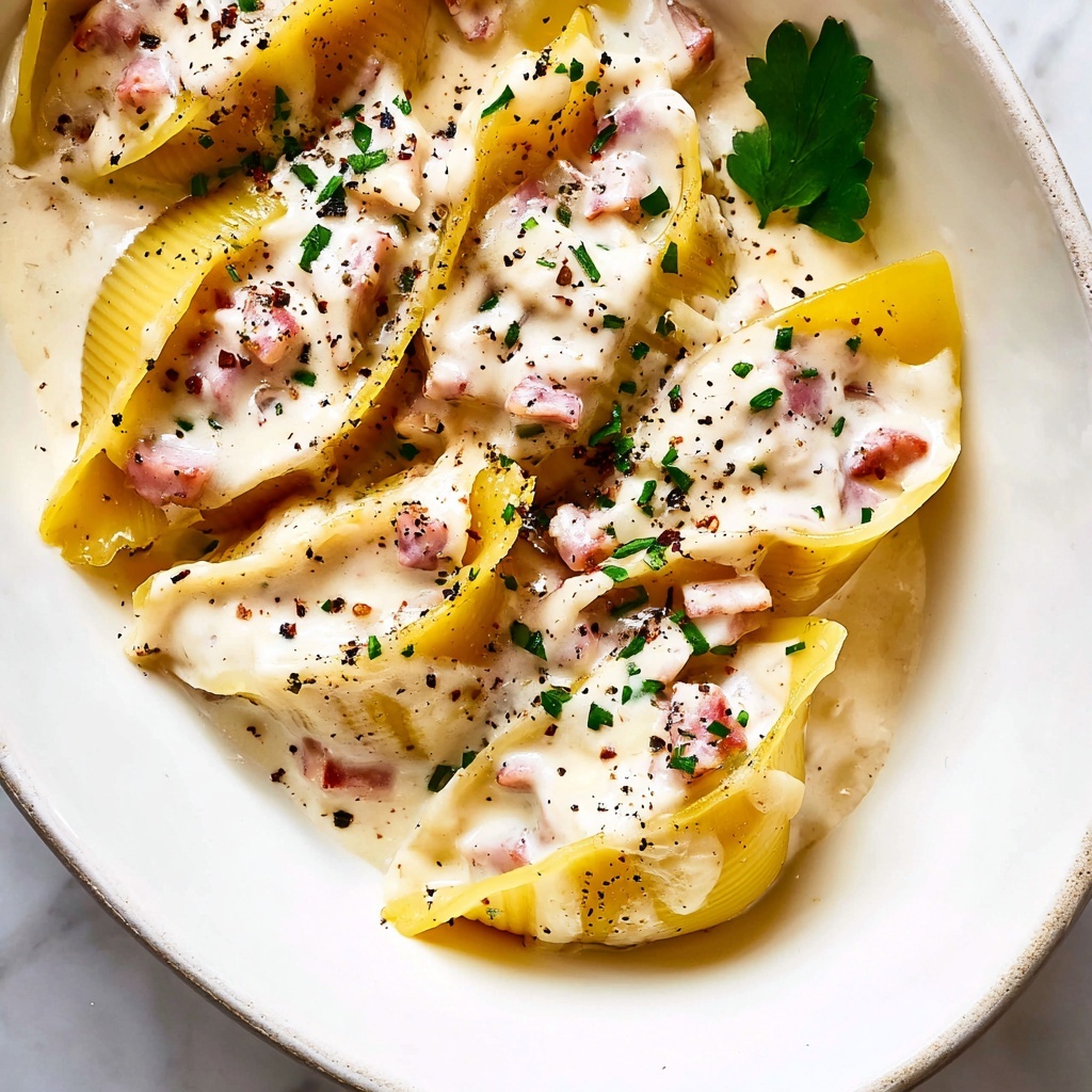 Chicken Cordon Bleu Stuffed Shells Recipe - Recipe Image