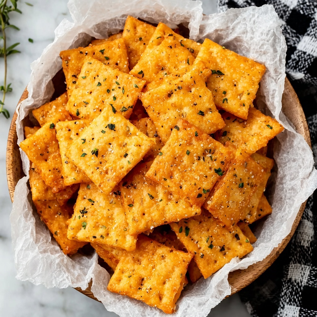 Homemade Cheese Crackers Recipe - Recipe Image