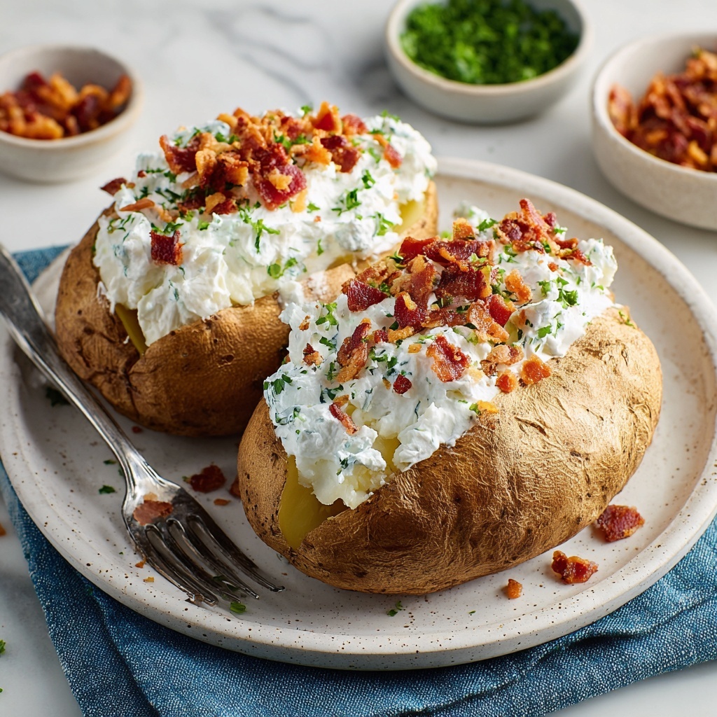 Baked Potato Recipe Crispy Skin and Fluffy Inside Recipe - Recipe Image