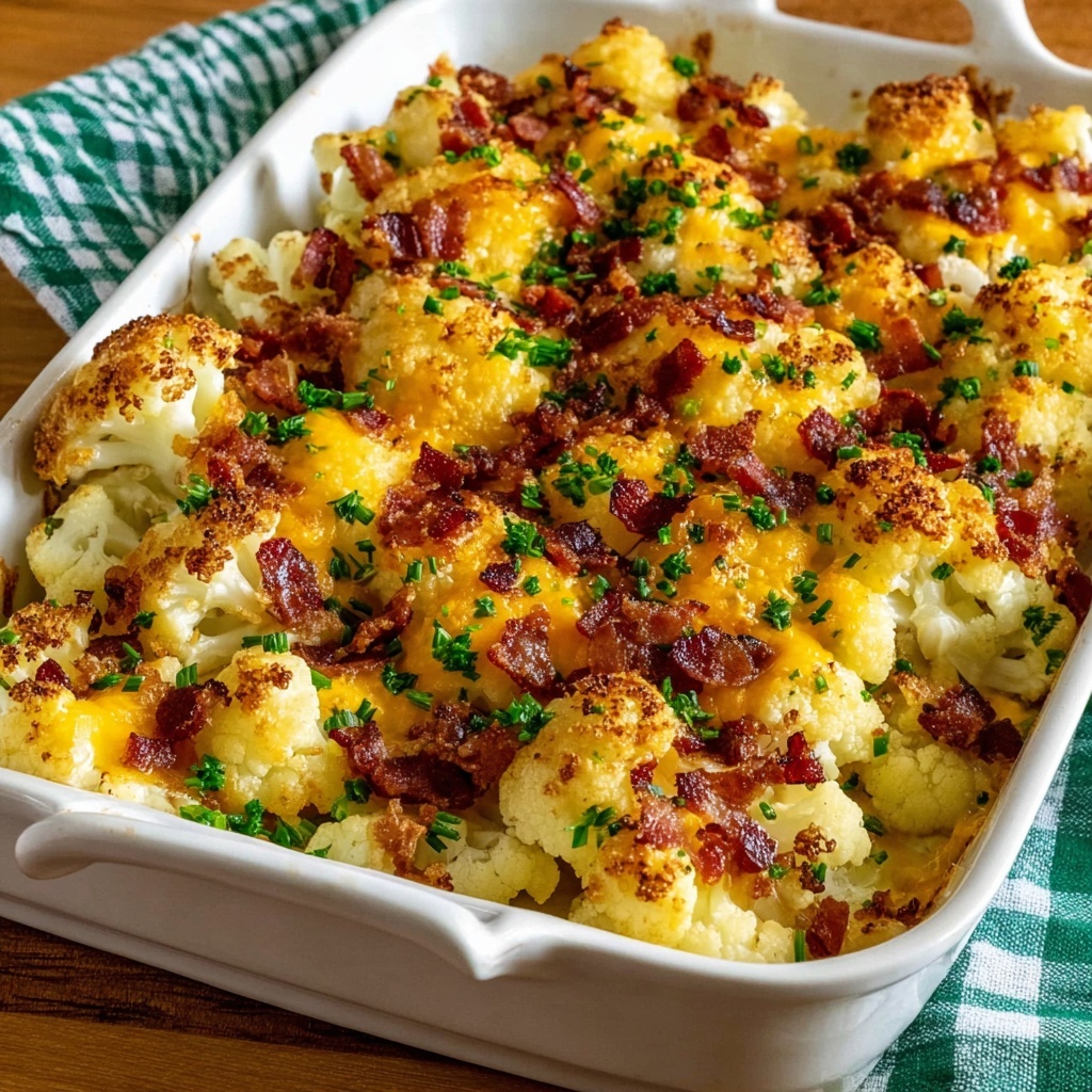 Loaded Cauliflower Casserole Recipe - Recipe Image