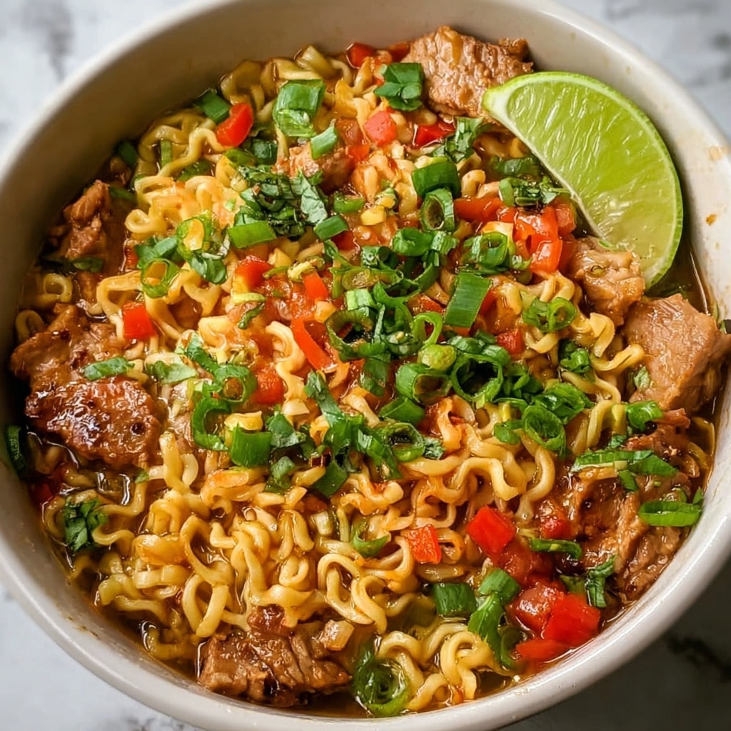 Thai Peanut Chicken Ramen Recipe - Recipe Image