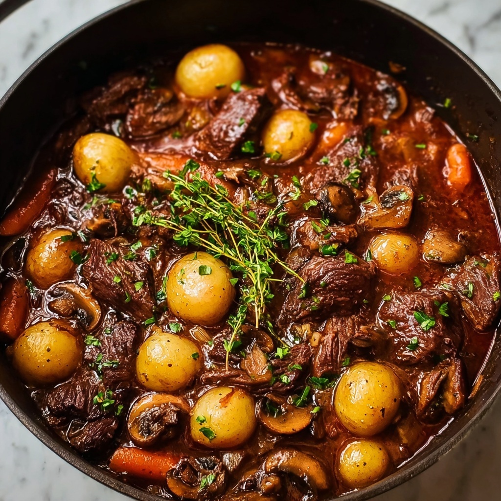 Easy Beef Bourguignon Recipe Inspired by Julia Child Recipe - Recipe Image