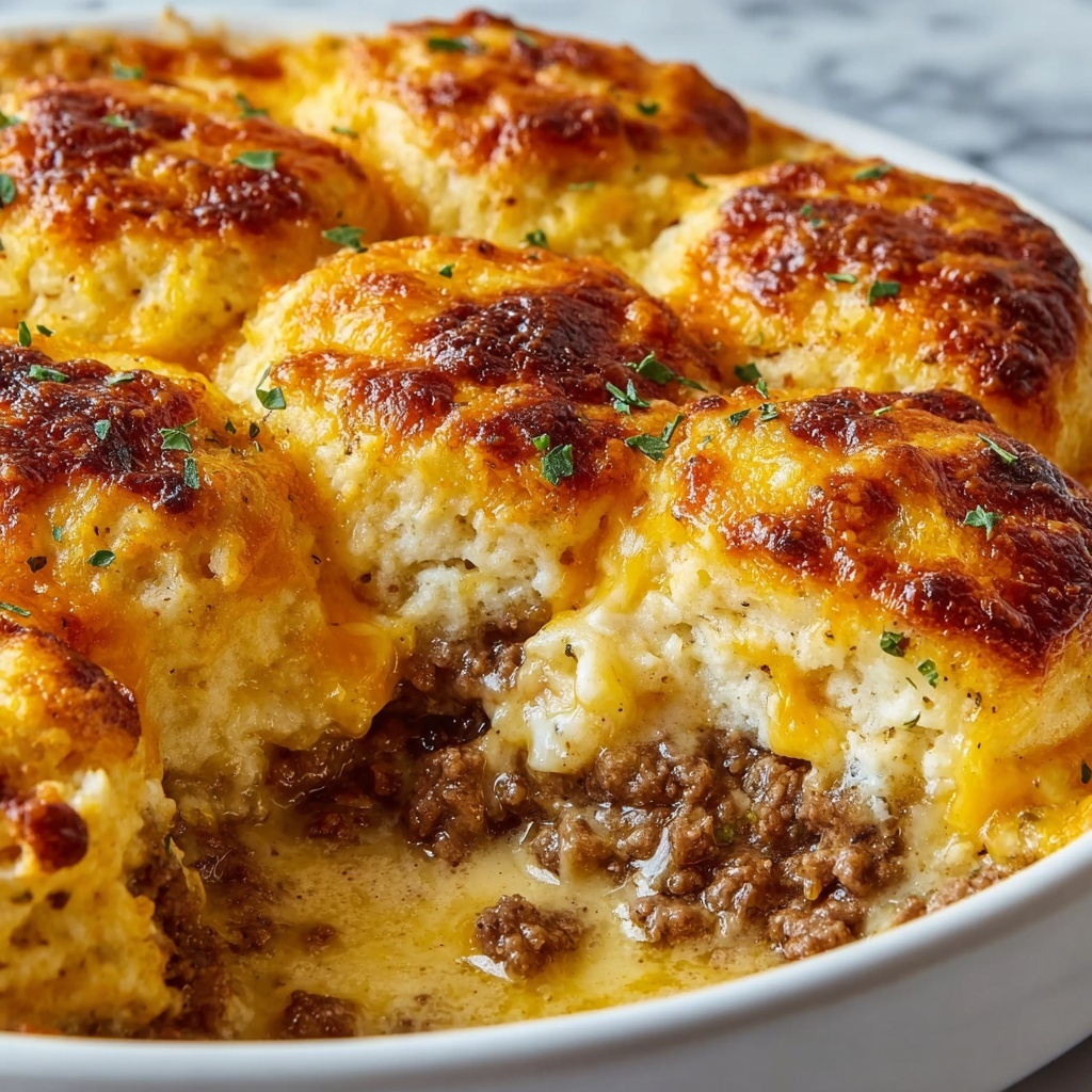 Biscuits and Gravy Casserole Recipe for Easy Breakfast Comfort Recipe - Recipe Image