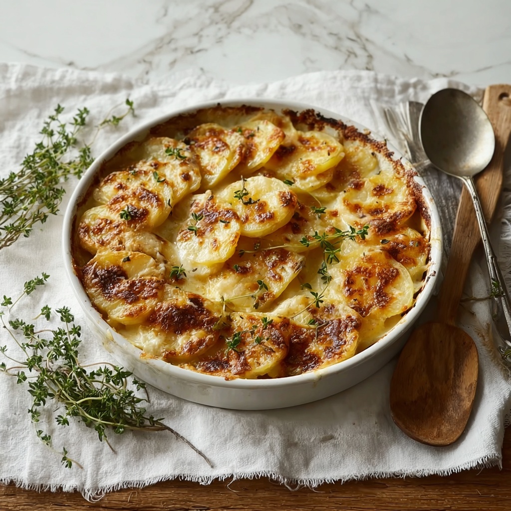 Garlic Potato Gratin Recipe - Recipe Image