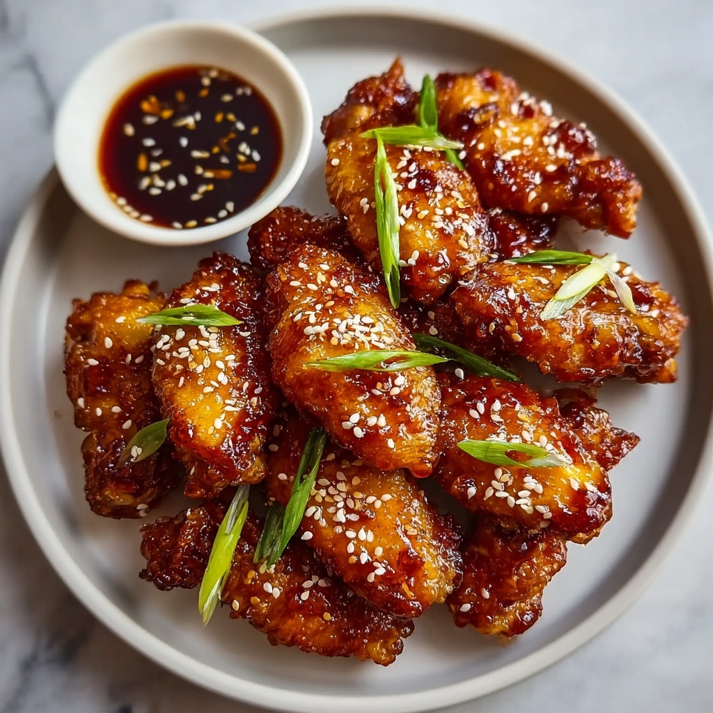 Sticky Honey Garlic Wings (Air Fryer) Recipe - Recipe Image