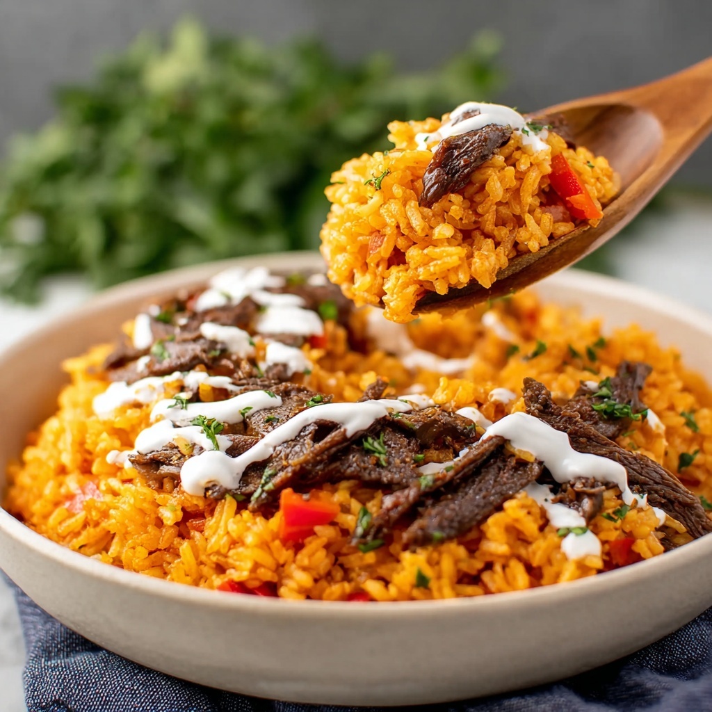 Steak and Queso Basmati Rice Recipe - Recipe Image