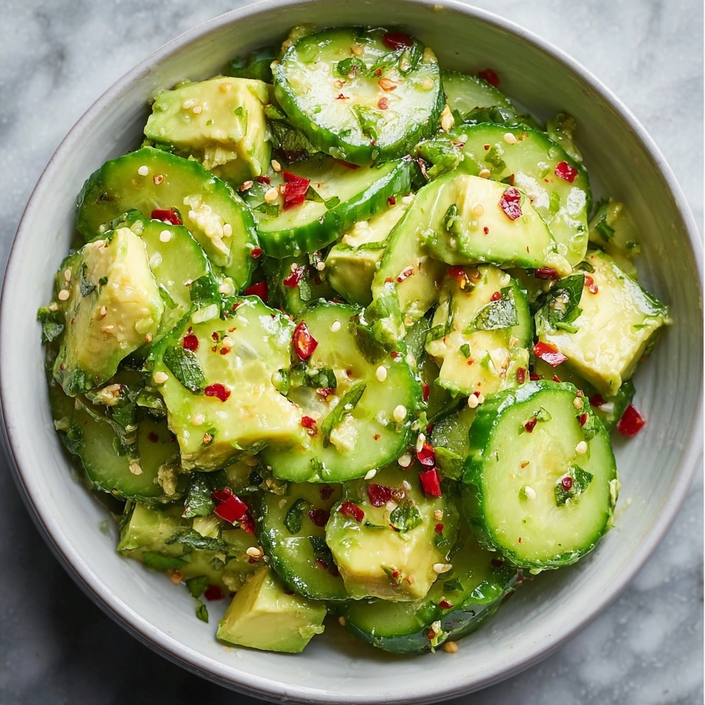 Cucumber Avocado Salad Recipe - Recipe Image