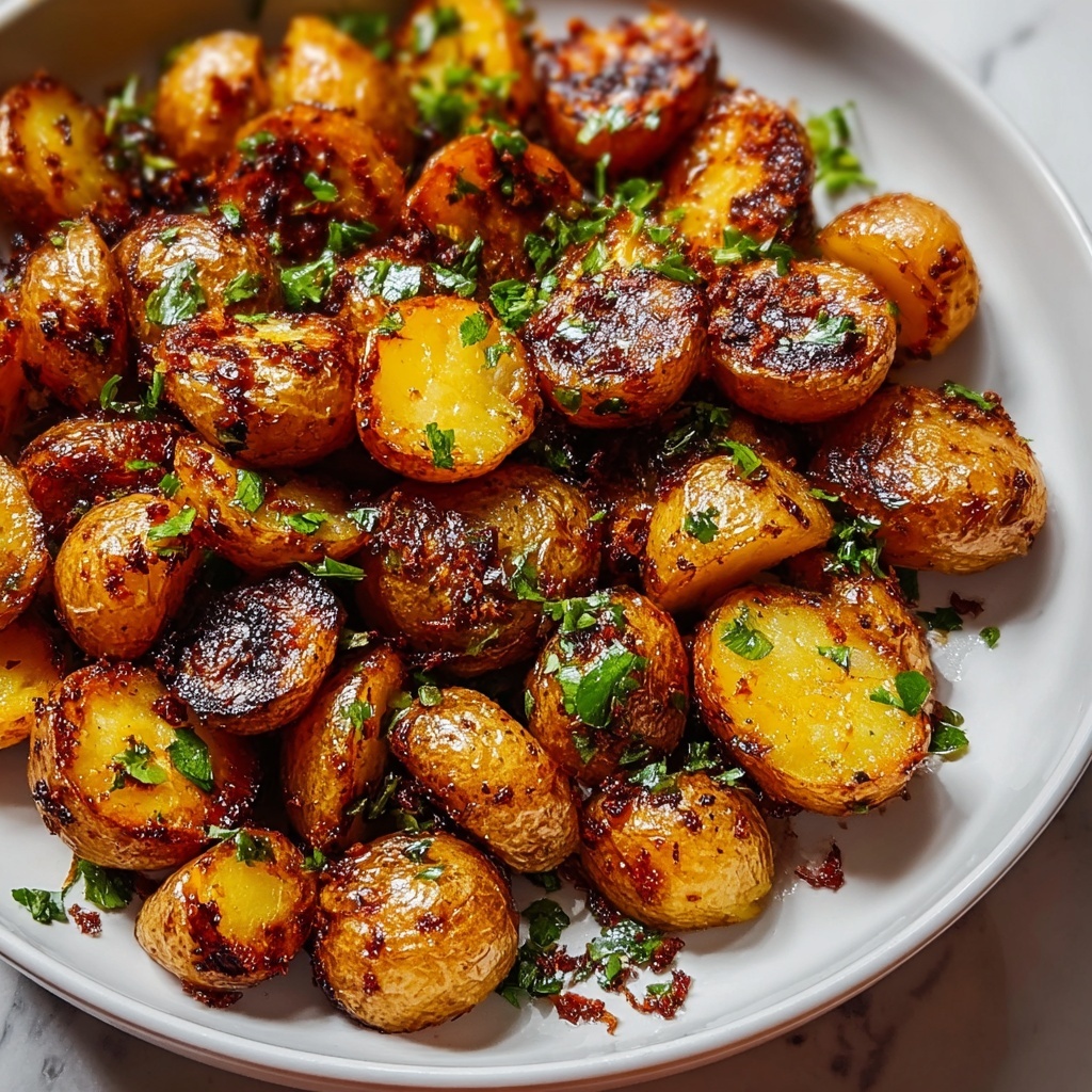 Roasted Mini Potatoes with Garlic and Herbs Recipe - Recipe Image