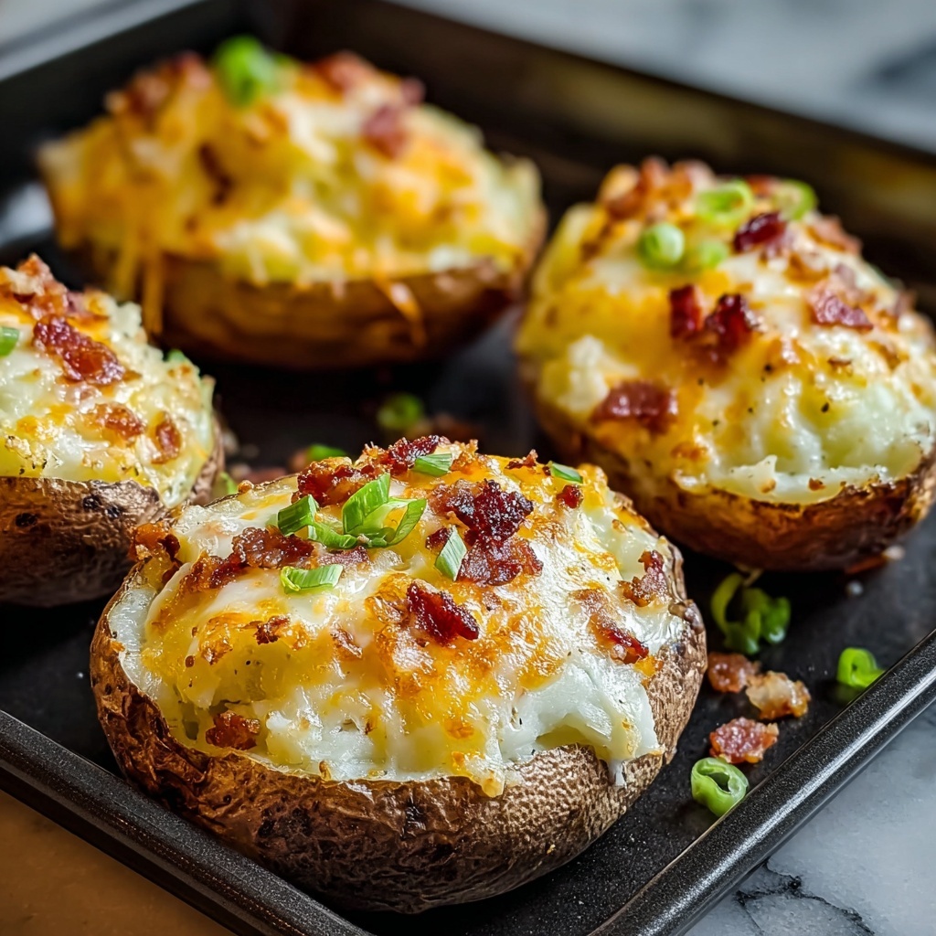 Baked Potatoes in the Oven (Stuffed Jacket Potatoes) Recipe - Recipe Image