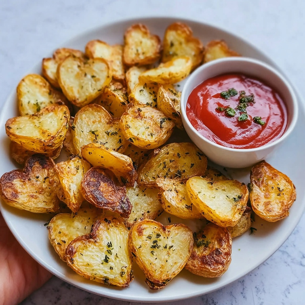 Valentine's Day Roasted Potato Hearts Recipe - Recipe Image